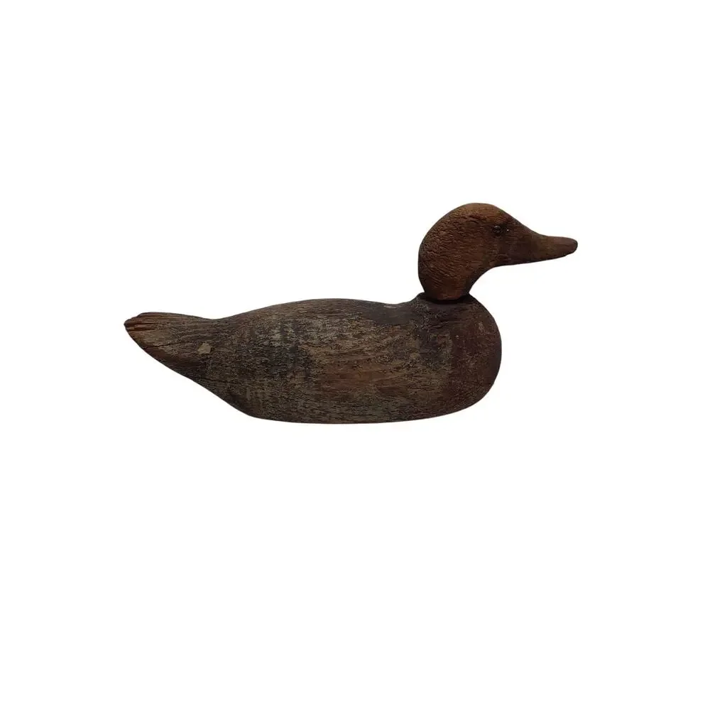 antique handcarved wood duck decoy
